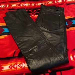 Kookie Genuine Leather pants. Brand new. Never worn. Size 30.